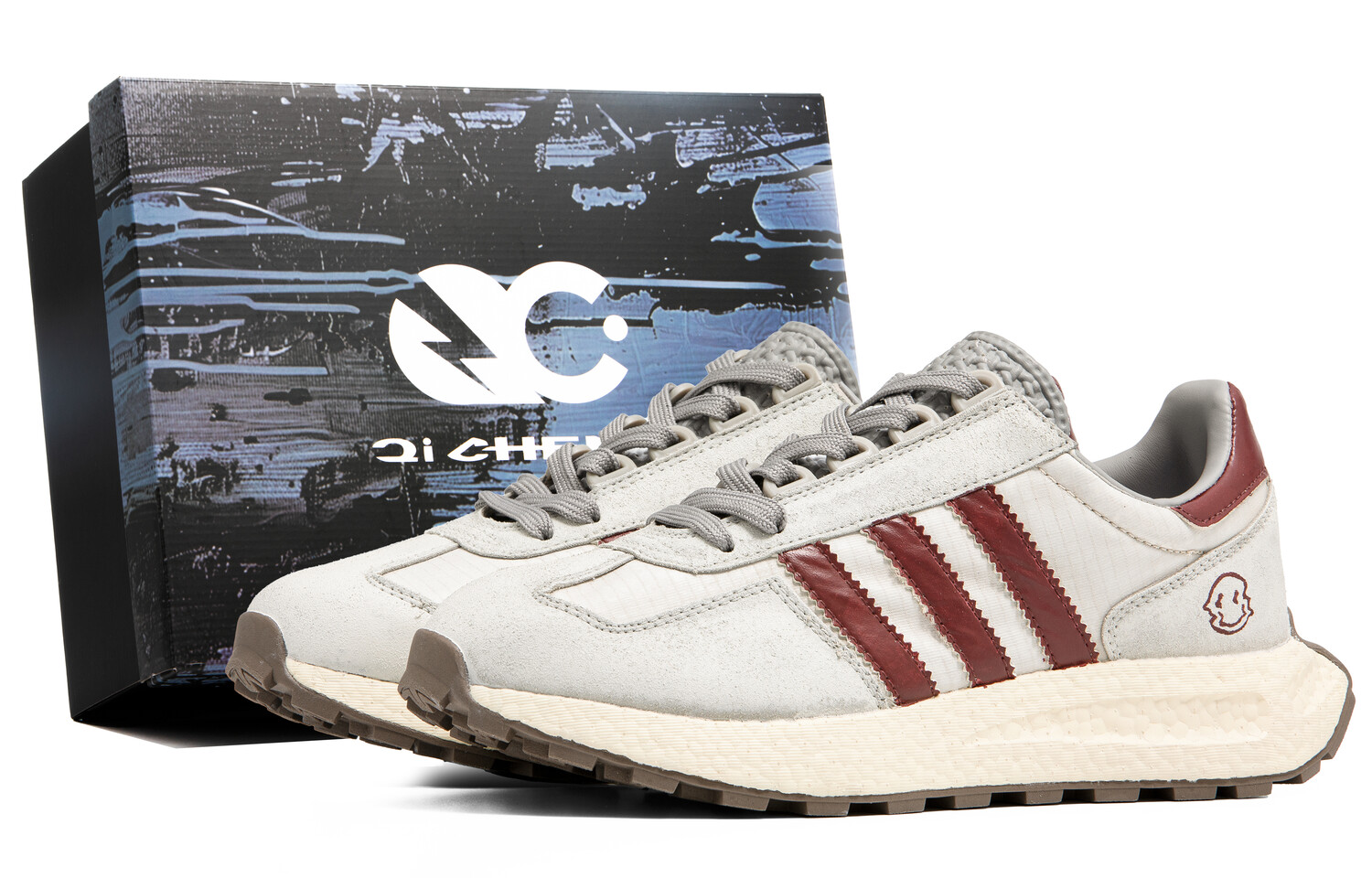 

Кроссовки RETROPY унисекс с низким верхом бежевый/красный Adidas Originals