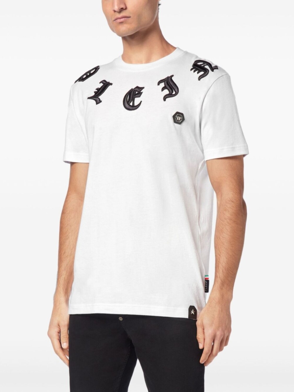

Philipp Plein футболка SS Gothic Plein, белый