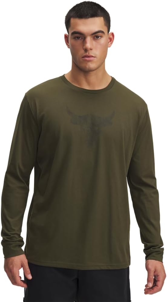 

Under Armour мужская футболка Project Rock Brahma Bull с длинным рукавом, (308) Expedition Green/Black, Черный, Under Armour мужская футболка Project Rock Brahma Bull с длинным рукавом, (308) Expedition Green/Black