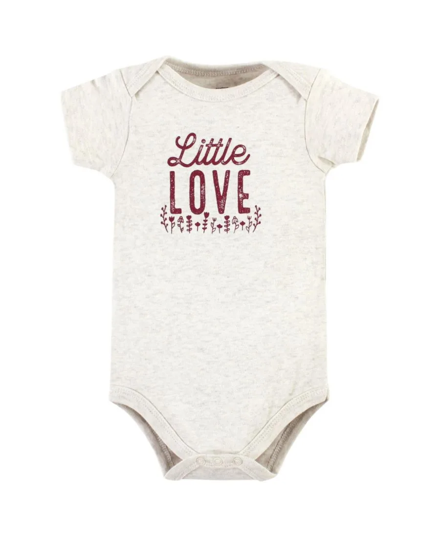 Хлопковый боди, брюки и комплект обуви Hudson Baby, Little Love Flowers — фото 2