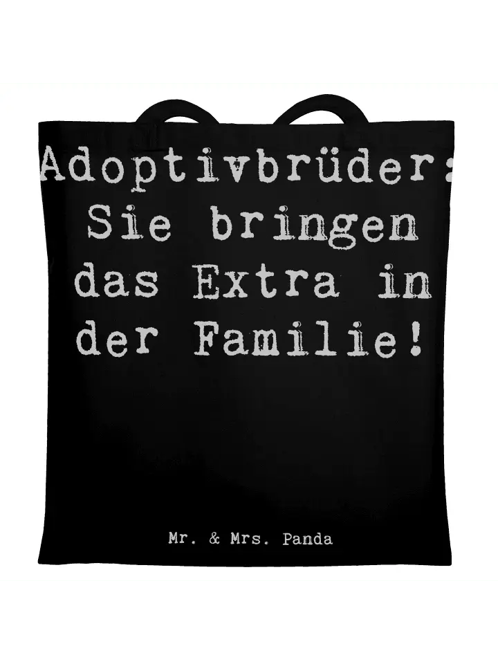 

Сумка для переноски Mr & Mrs Panda Adoptivbrüder Extra, черный