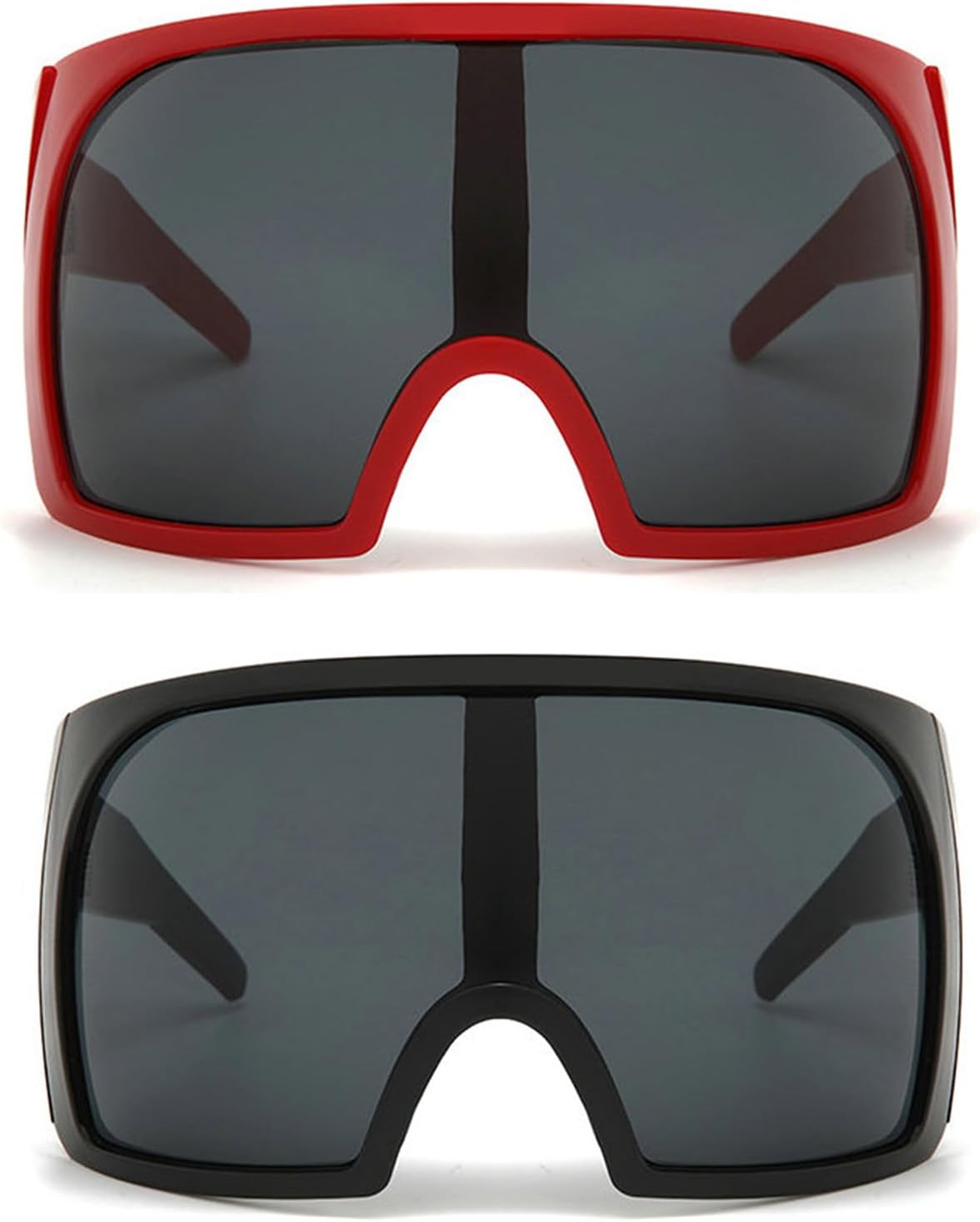 

Солнцезащитные очки Helena Fashion Shield One Piece для женщин и мужчин, большие очки для активного отдыха, солнцезащитные очки для мужчин в стиле панк, ветрозащитные очки, Black+red