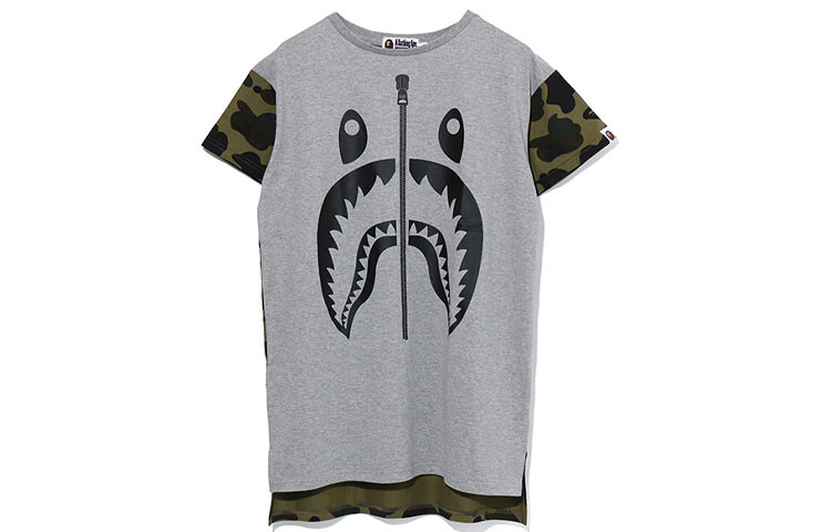 

Платье с короткими рукавами Shark Series для женщин A Bathing Ape