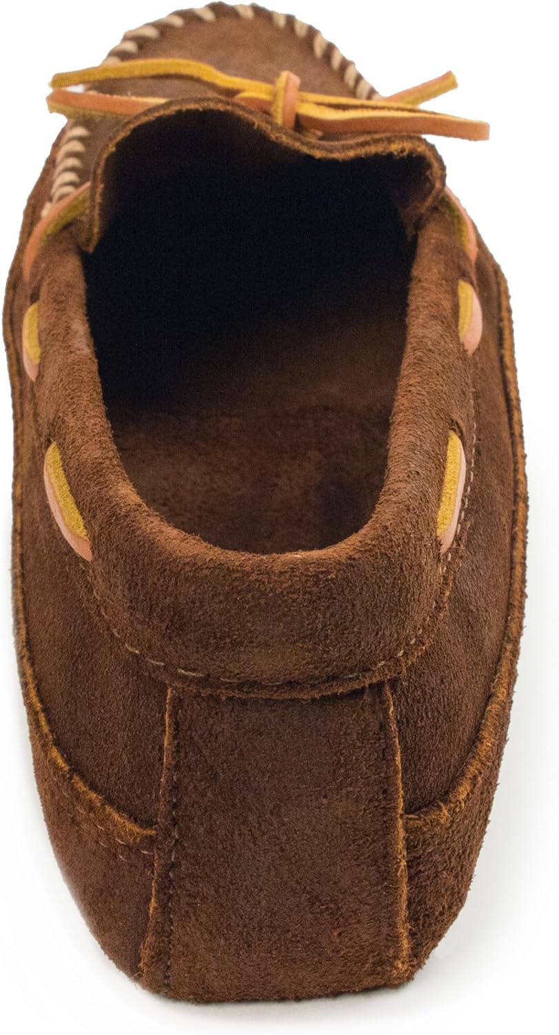 Мужские ботинки Minnetonka с двойной подошвой из мягкой кожи, коричневый — фото 4