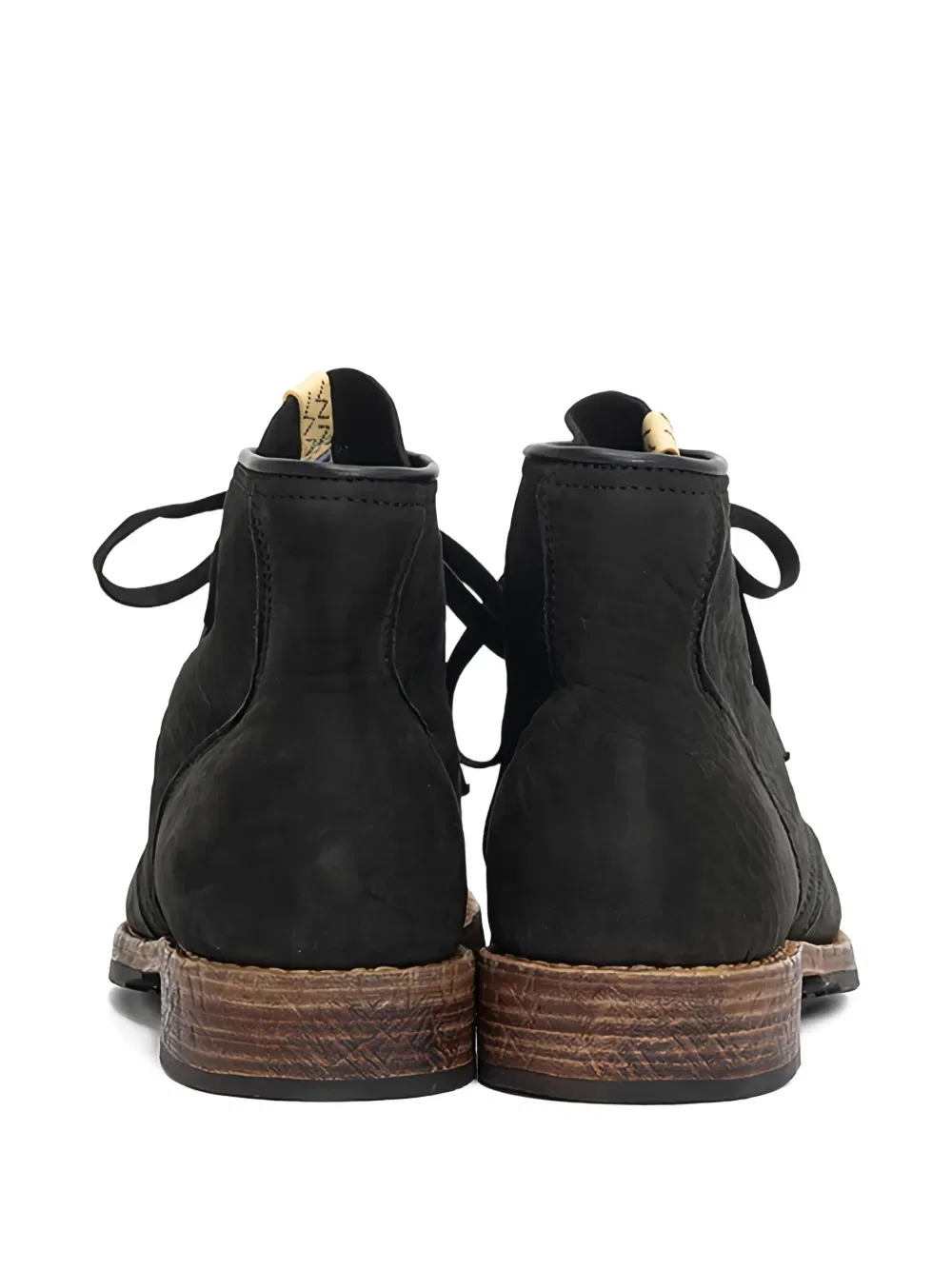 Ботинки на шнуровке с закругленным носком Visvim, черный — фото 2