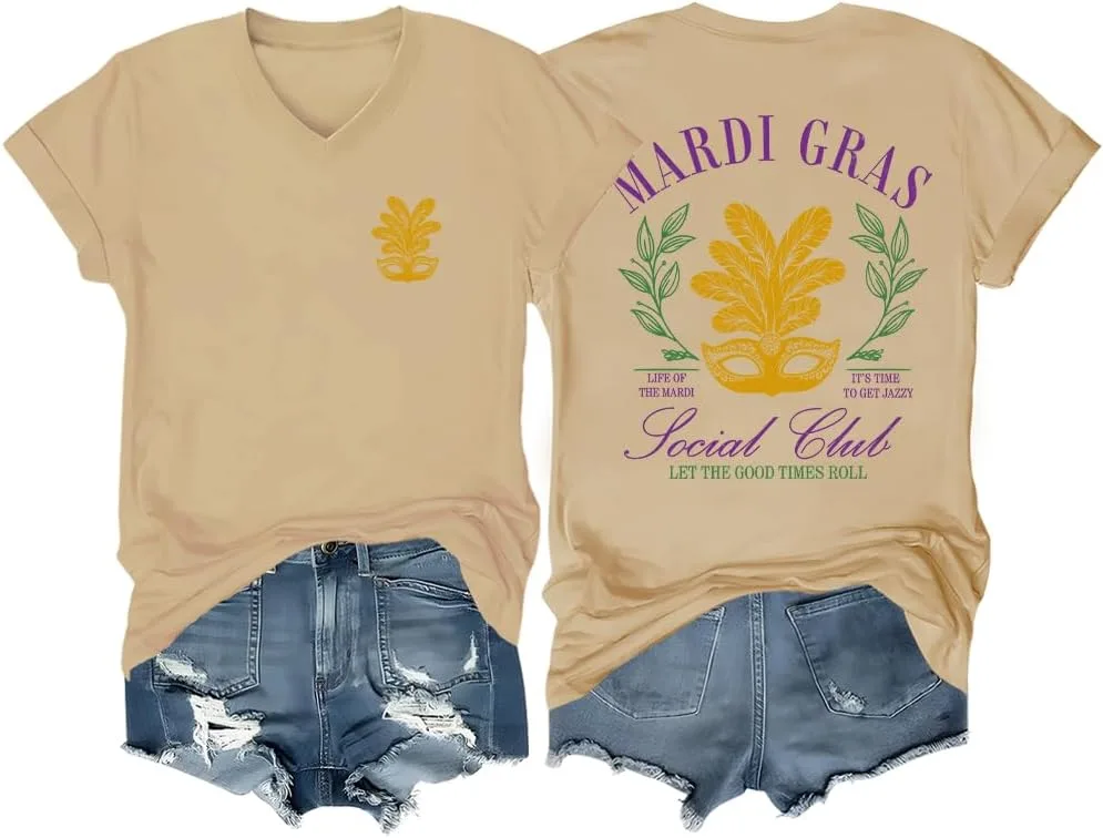 

Футболка Mardi Gras Social Club Unisex Meilirensheng
