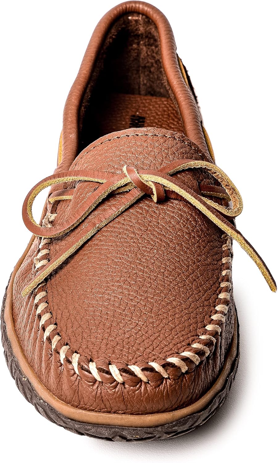 Мокасины Minnetonka для мужчин Moosehide Tread, Caramel — фото 3