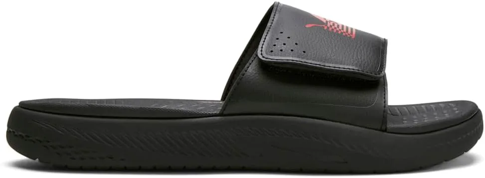 Мужские сандалии PUMA Nipsey Hussle X Softride The Marathon Continues Slide Повседневные - Красные, черно-белый — фото 2