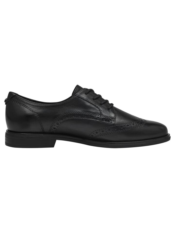Элегантные туфли на шнуровке Tamaris Halbschuh, цвет BLACK LEATHER — фото 3