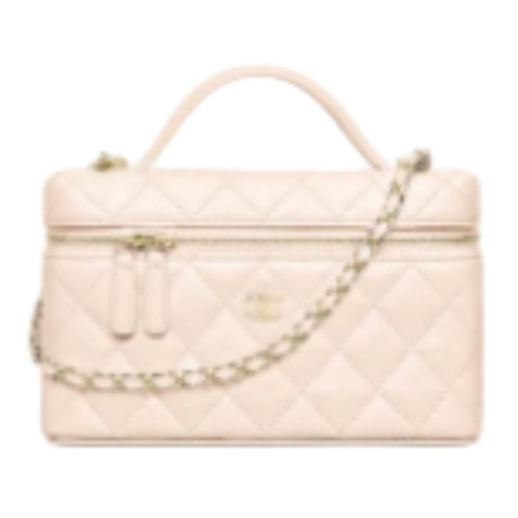 

CHANEL Кожаная косметичка Women's Light Pink