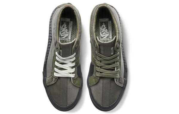 Кроссовки taka hayashi x vault th 138 mid lx militarygreen Vans, зеленый — фото 3