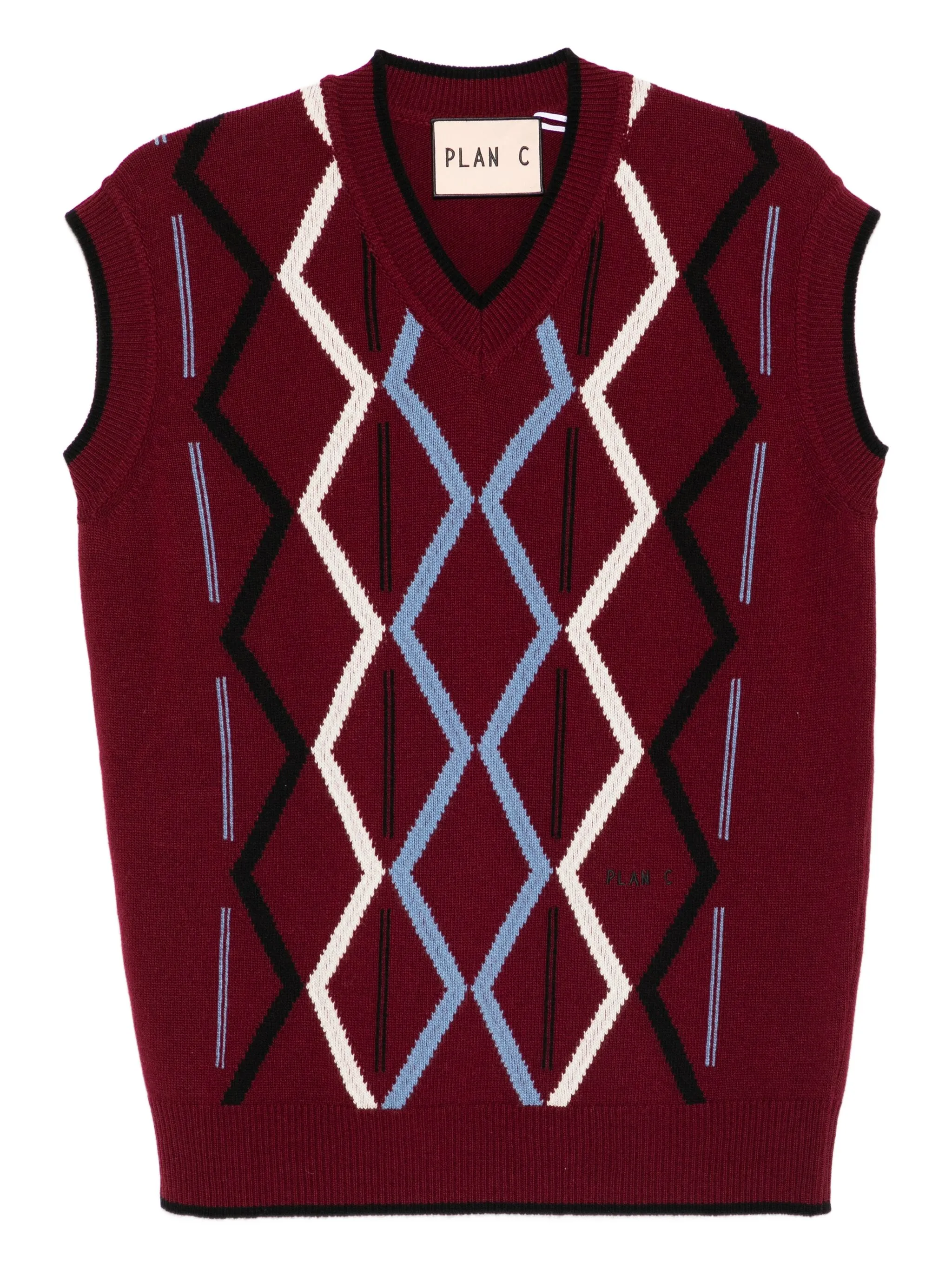 

Жилет из смеси кашемира Plan C, красный