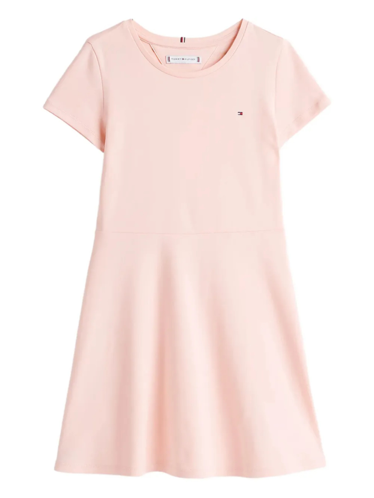 

Платье с вышитым логотипом Tommy Hilfiger Junior, розовый