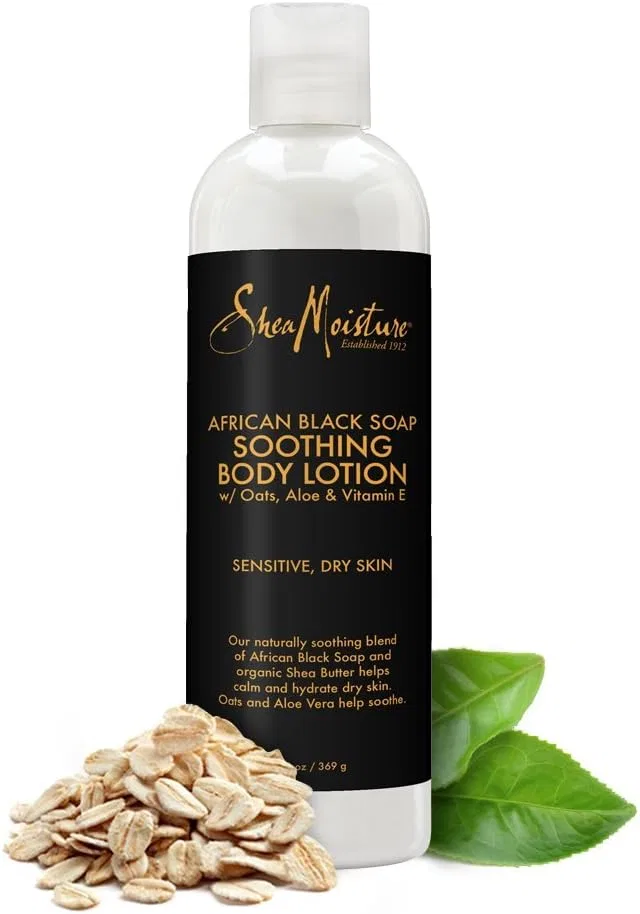 Лосьон для тела African Black Soap Shea Moisture увлажняющий 13 fl. oz — фото 2