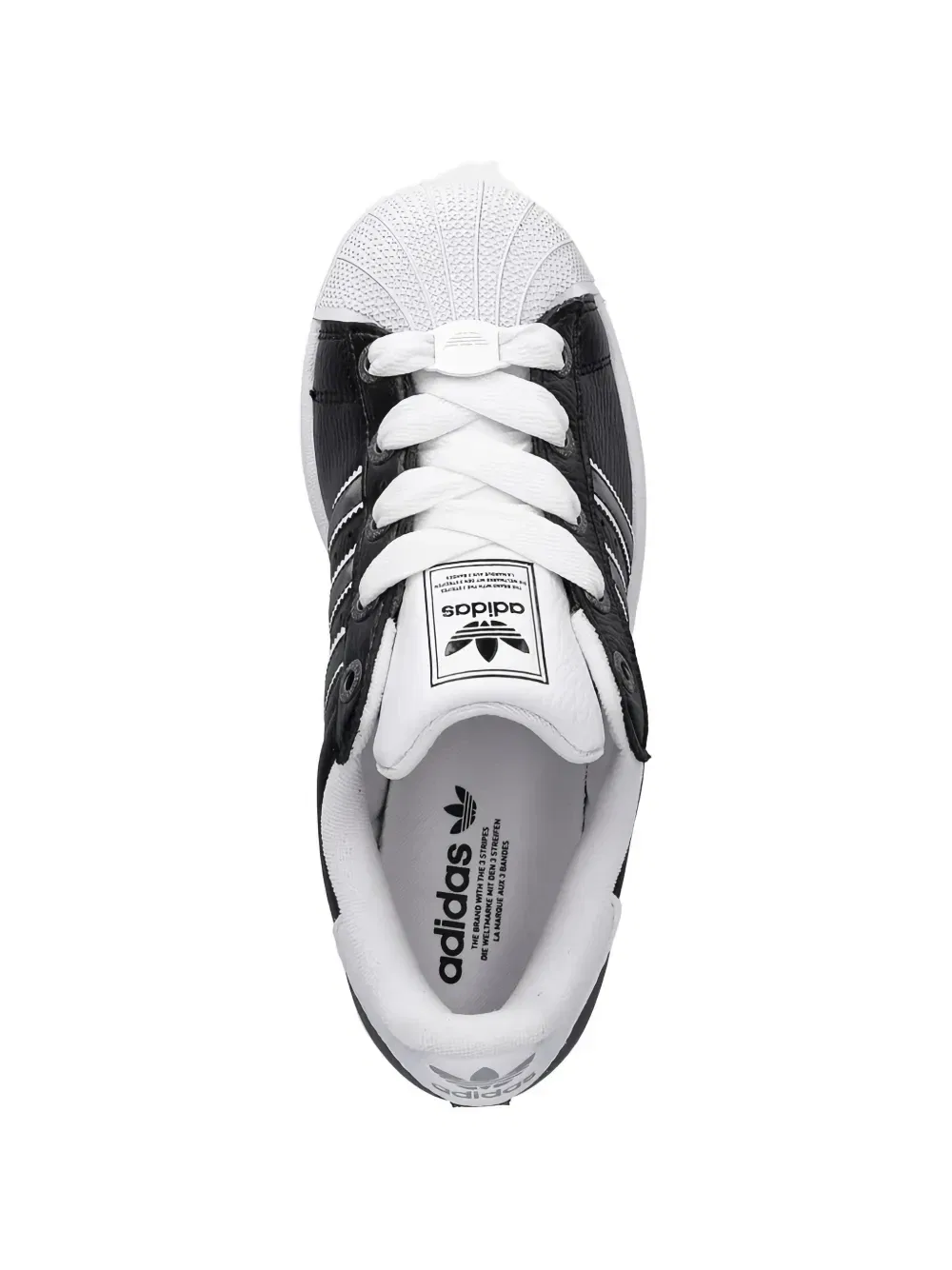 Кроссовки Superstar II с полосками Adidas Kids, черный — фото 3