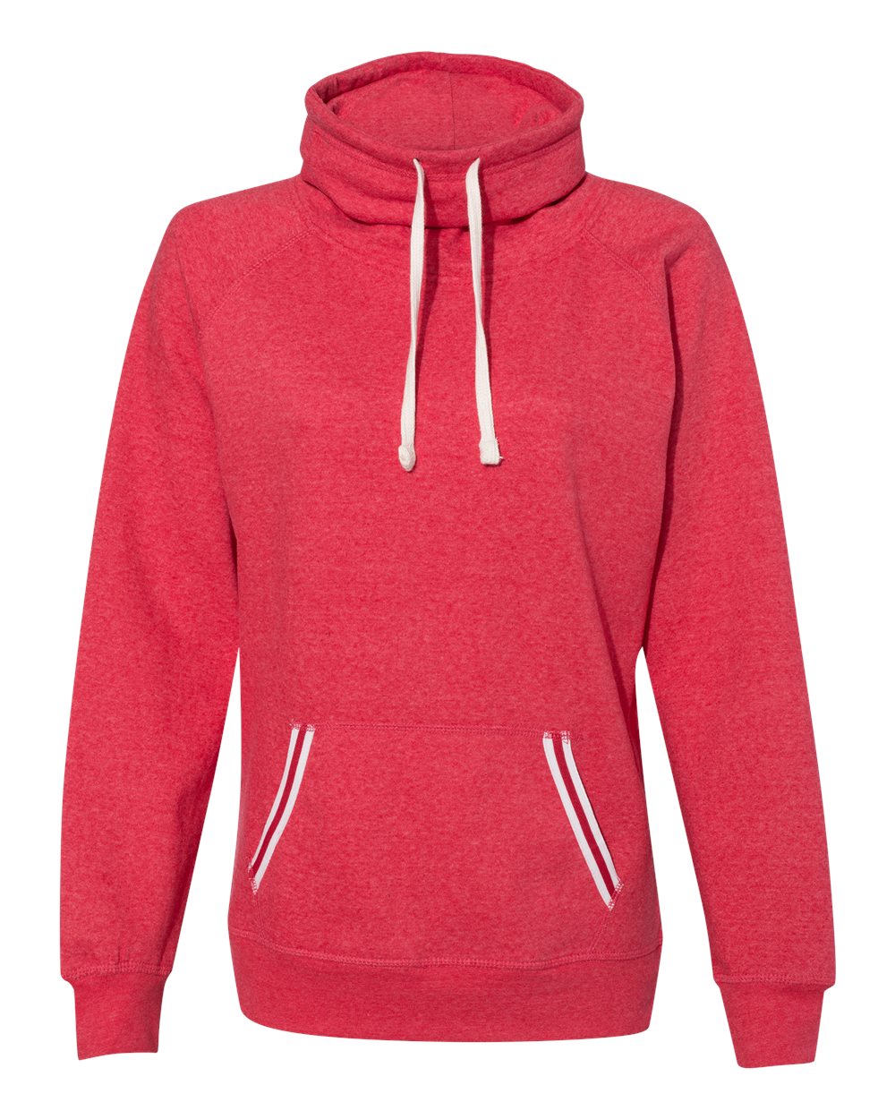 

Женская толстовка Relay Cowl Neck J. America, красный