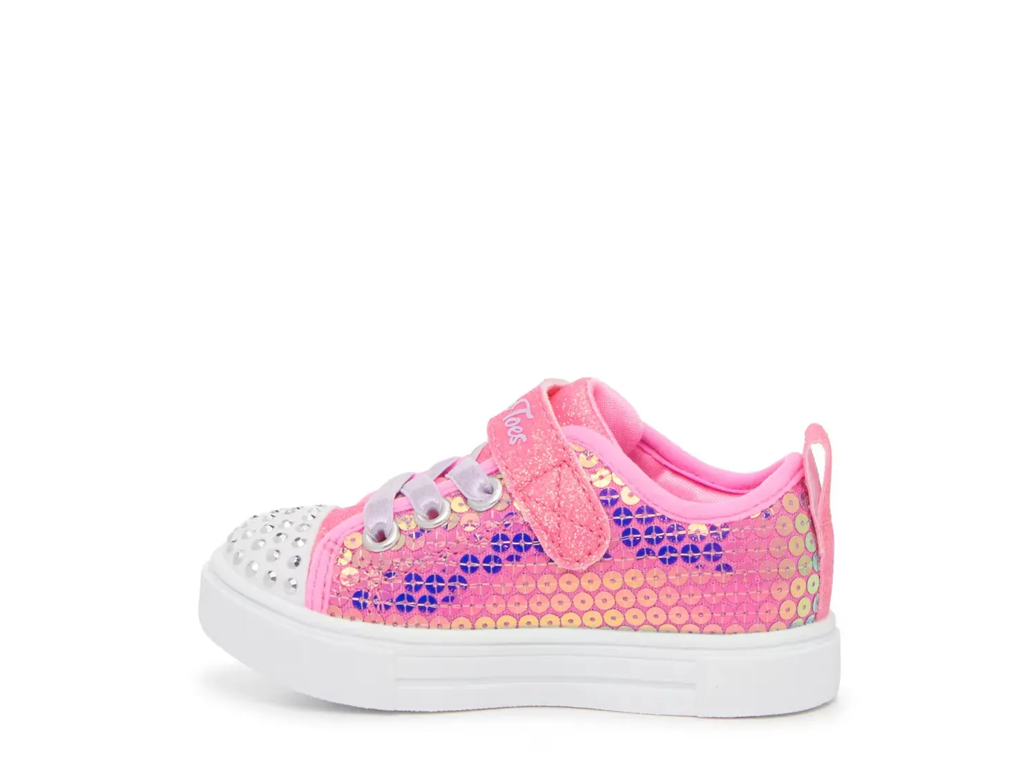 Светящиеся кроссовки Twinkle Sparks - детские Skechers, Pink/Multicolor — фото 3