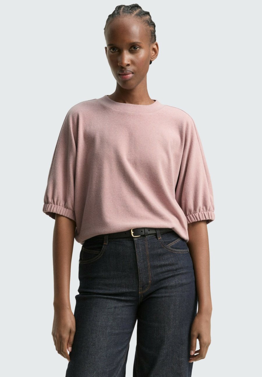 

Футболка TOM TAILOR DENIM Basic T-shirt, Antique Rose Melange/Light Pink