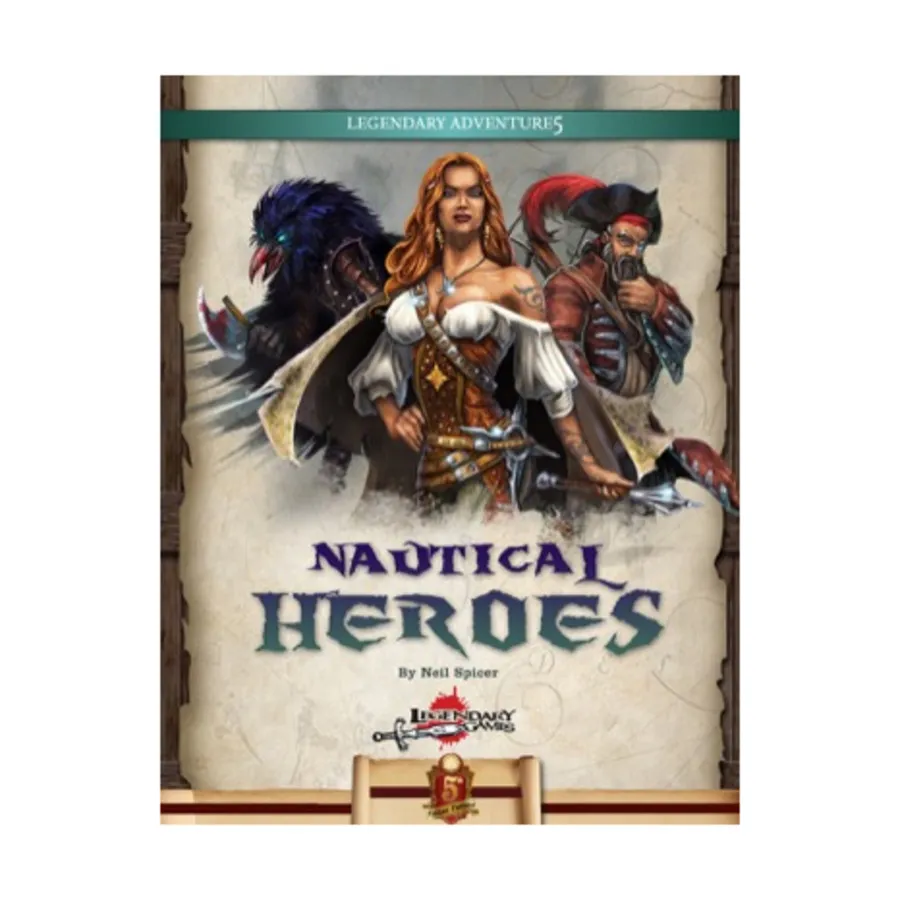 

Nautical Heroes (5E), Dungeons & Dragons (5th Edition) - Rulebooks, Sourcebooks & Supplements (Legendary Games), мягкая обложка