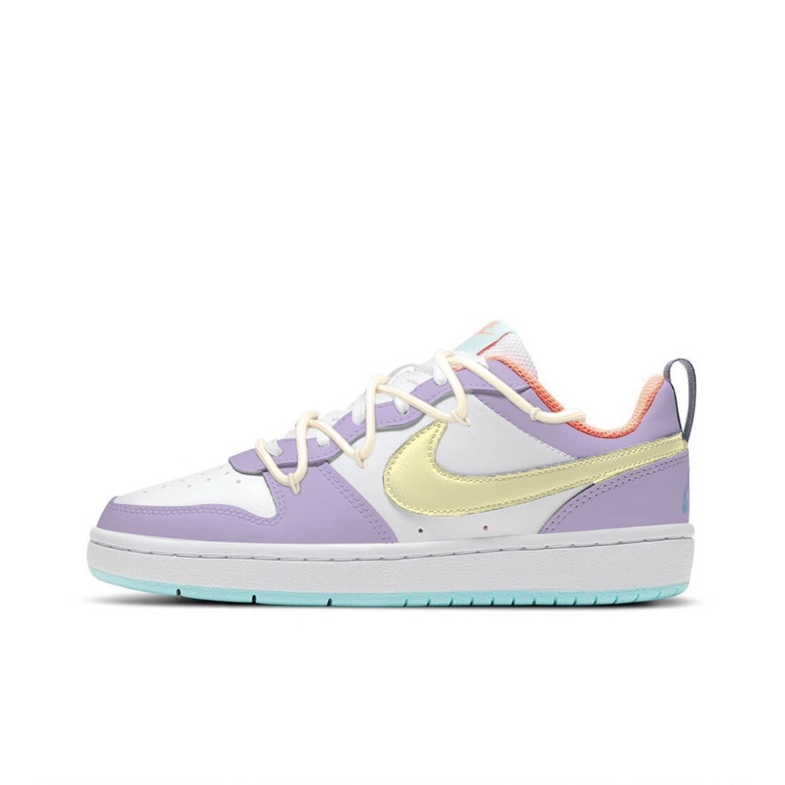 

Обувь для скейтбординга Court Kids Начальная школа Nike, цвет Purple/White/Yellow