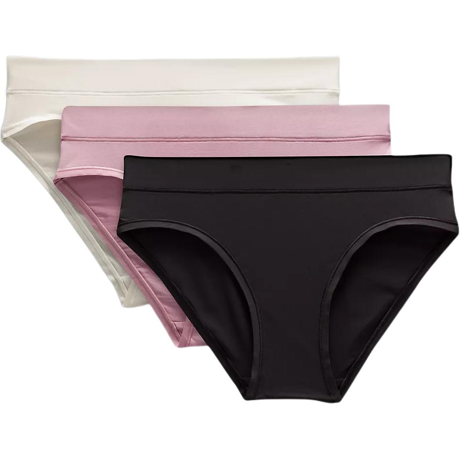 

Женские трусики 3 шт Lululemon, Bone/розово-красный/черный/Bone/розовый Blush/черный