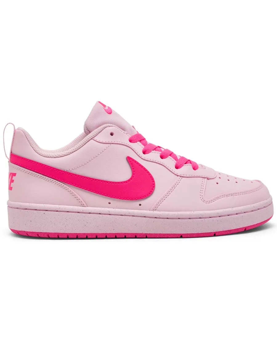 Детские повседневные кроссовки Big Kids Court Borough Low Recraft от Finish Line Nike, розовый — фото 2