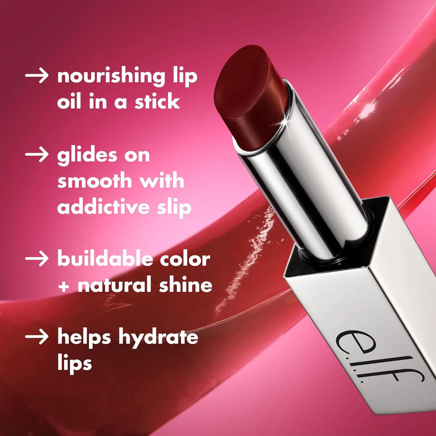 Тинтованный стик-масло для губ «Glow Reviver Lip Oil Stick» от e.l.f. E.L.F., Mauve Mentality — фото 3