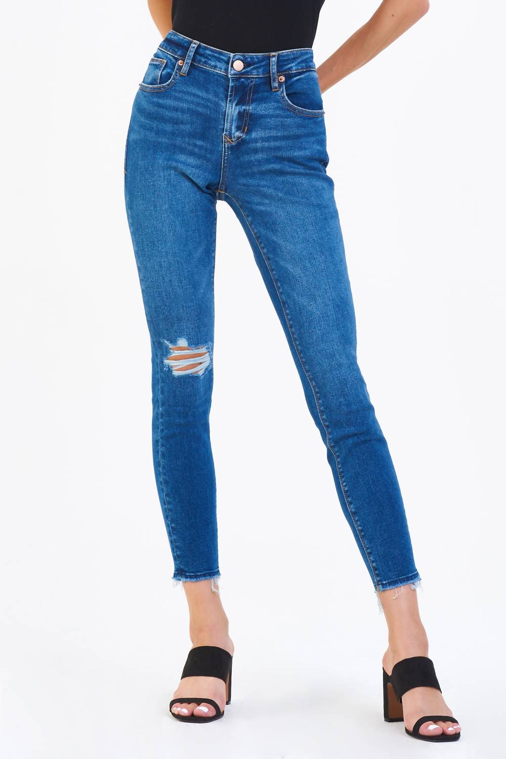 

Женские джинсы Gisele High Rise Ankle Skinny в Триесте DEAR JOHN DENIM, цвет trieste