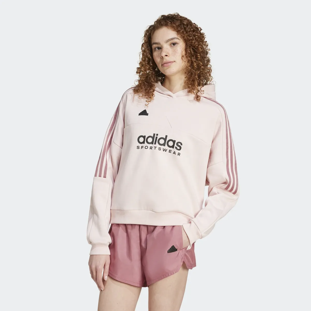 

Толстовка Adidas Sportswear с капюшоном "W TIRO FL HD", розовый