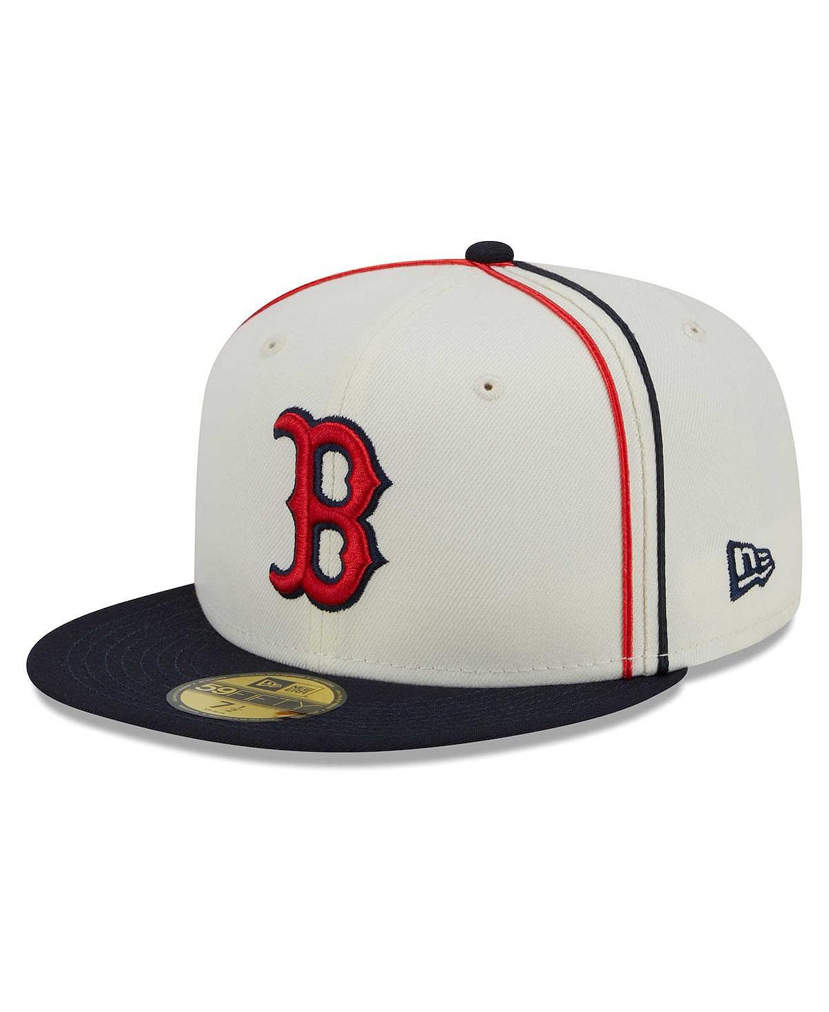 

Мужская кремовая, темно-синяя шляпа Boston Red Sox Chrome Sutash 59FIFTY. New Era