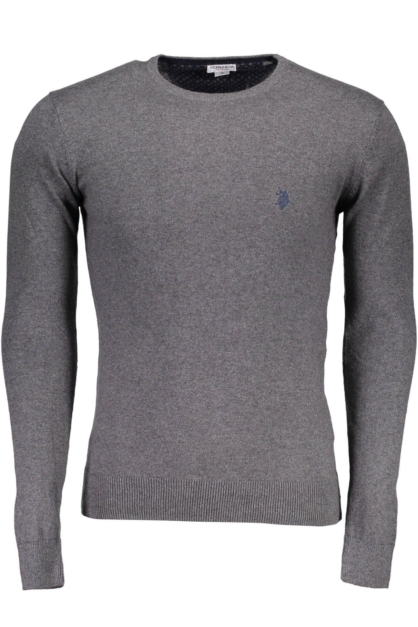 

Серый хлопковый мужской свитер U.S. Polo Assn.