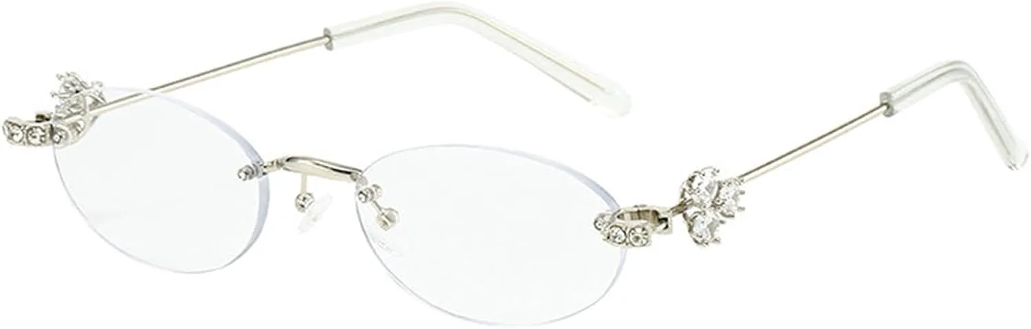 

Солнцезащитные очки Willochra Bling с овальными стразами для женщин, модные, стильные, в духе Y2k, с бриллиантами, защита от ультрафиолета UV400, металлические, C5