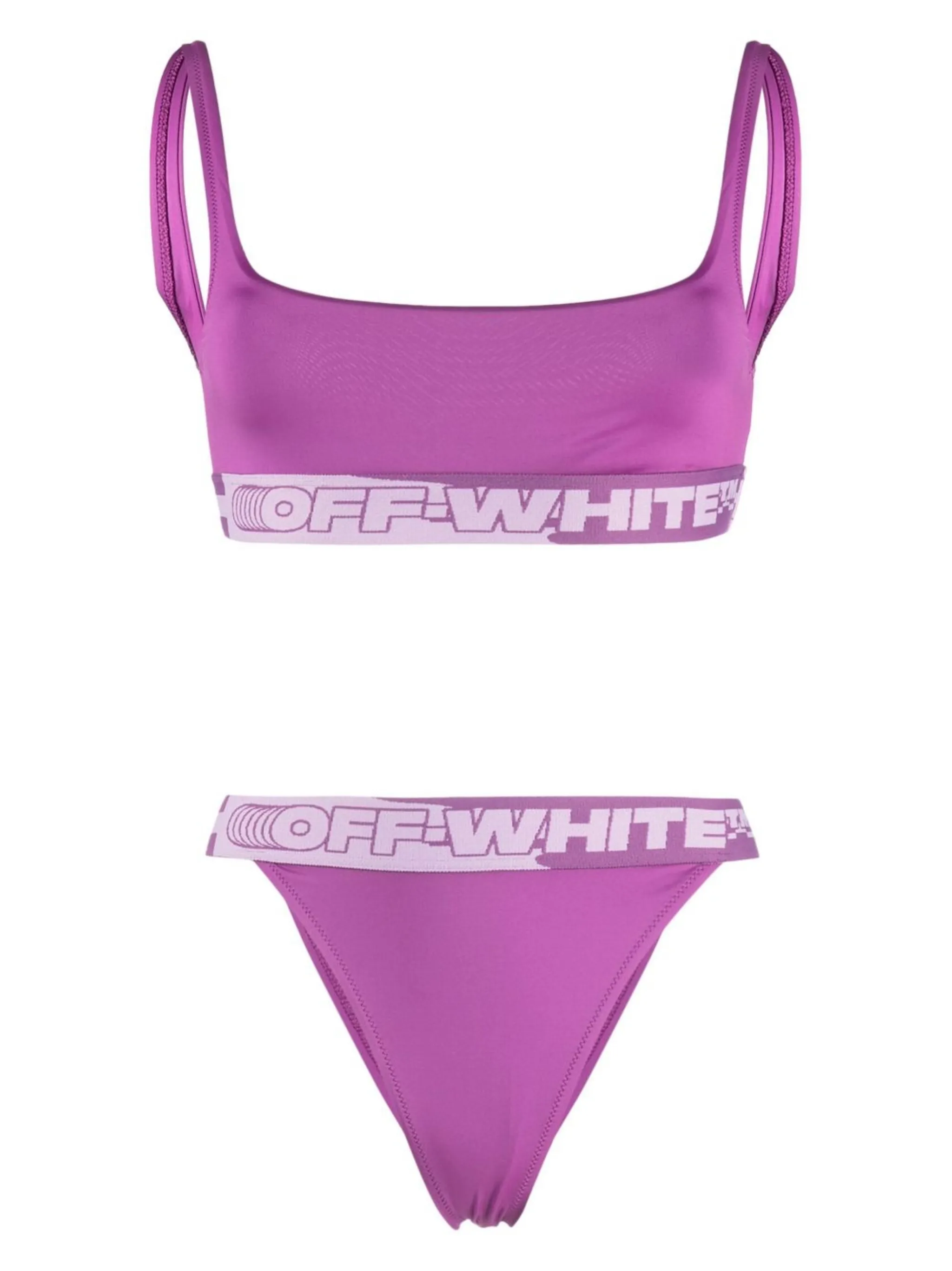 

Бикини с логотипом Off-White, розовый