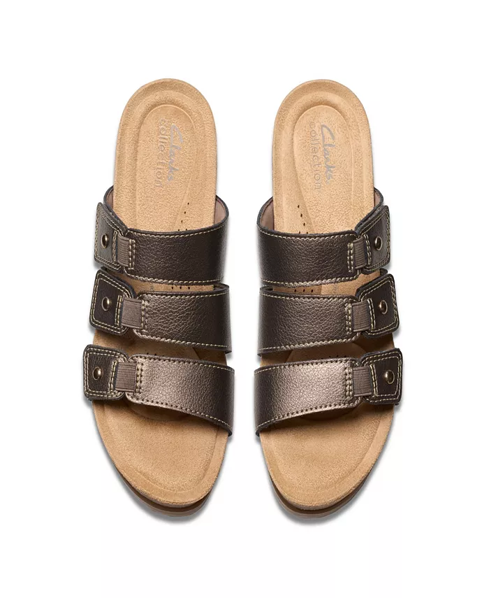 Коллекция Женские Босоножки Calenne Lily на платформе Clarks, коричневый — фото 4