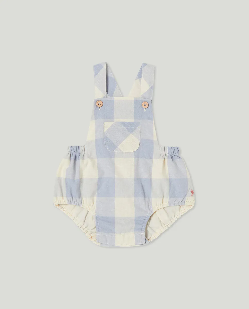 

КОМБИНЕЗОН В БОЛЬШУЮ КЛЕТКУ С Лямками - ДЛЯ МАЛЬЧИКОВ Coconut El Corte Inglés, синий