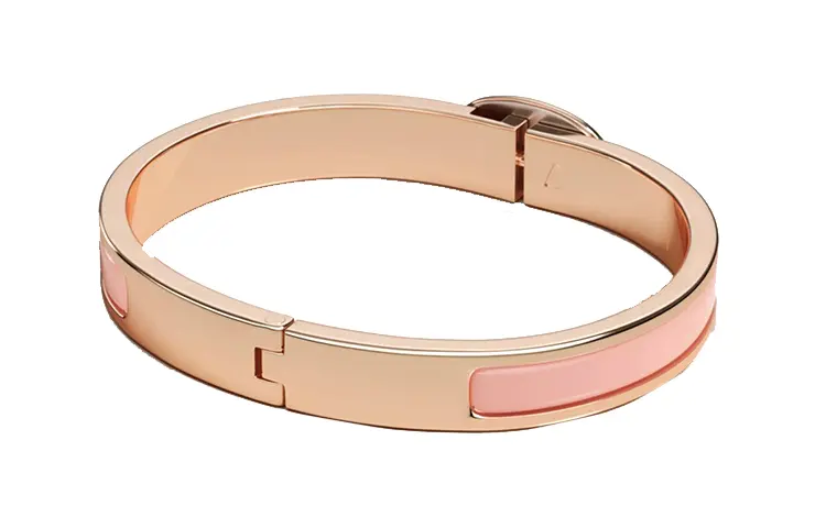 Мини-браслеты Clic Chaine D'Ancre для женщин HERMES, розовый розовый — фото 4