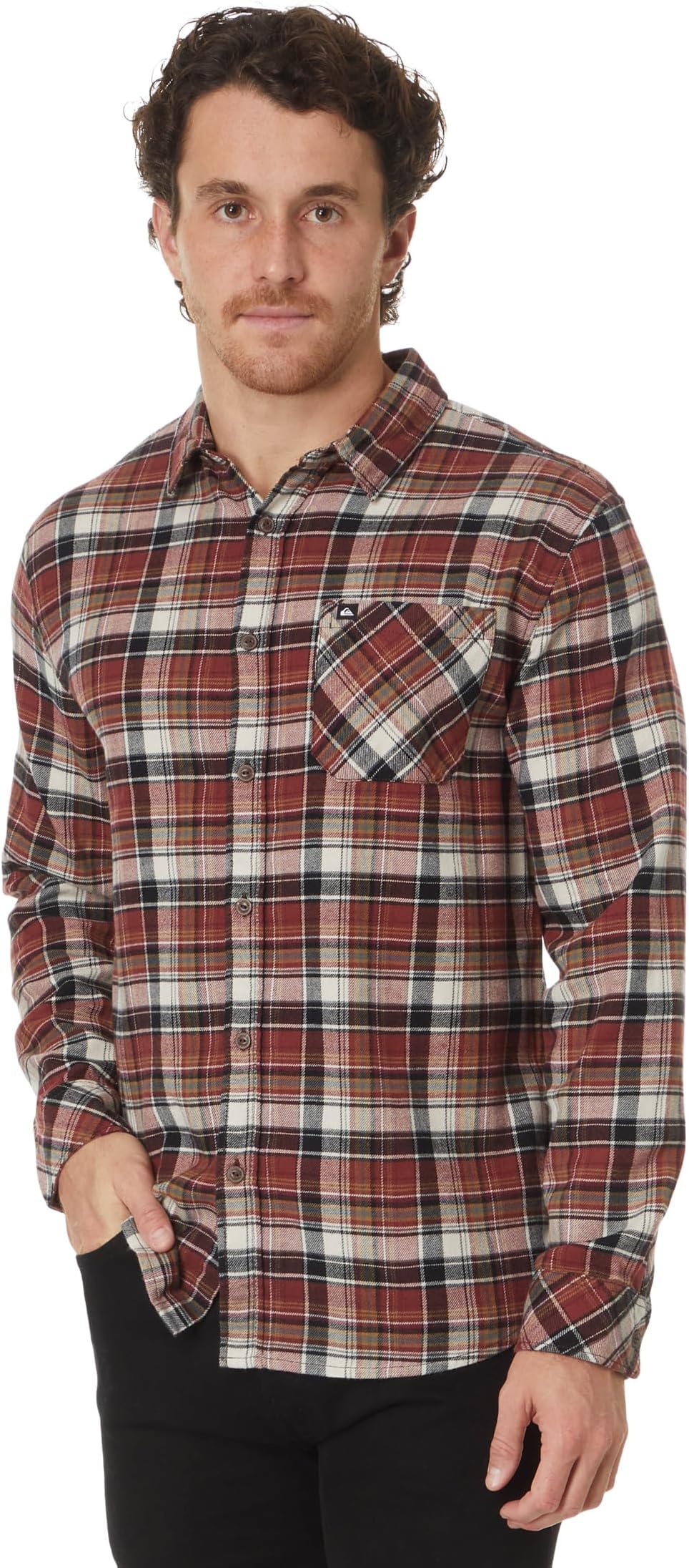 

Футболка Quiksilver Breakwater Stretch Long Sleeve Flannel, цвет Henna Prnt 4