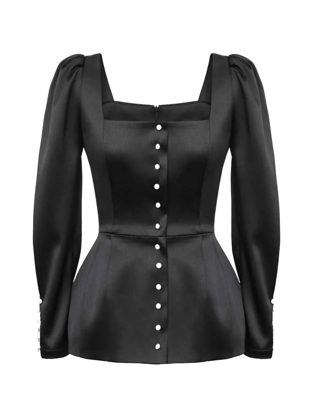 

Атласный топ Post Meridiem, черный