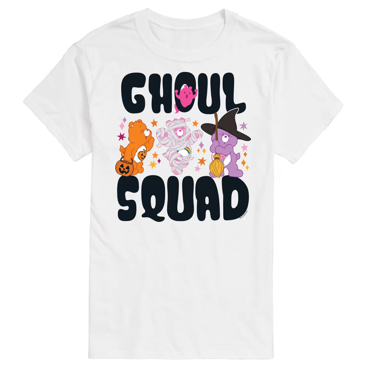 

Футболка Big & Tall Care Bears Ghoul Squad Licensed Character, белый