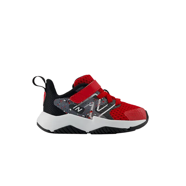 

Кроссовки New Balance Rave Run v2 Bungee Lace Top Strap Toddler 'Team Red Black Cement', красный