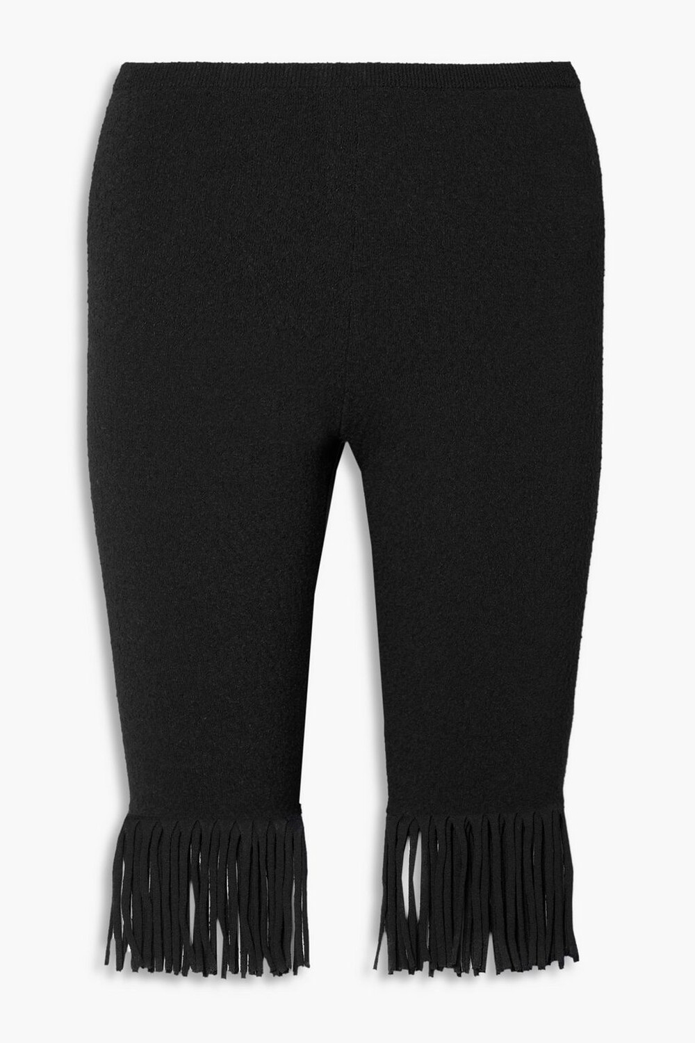 

Шорты эластичной вязки с бахромой PROENZA SCHOULER, черный