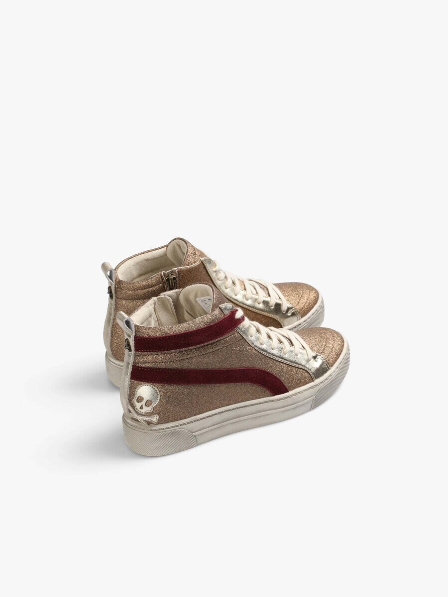 Высокие кеды Scalpers High-Top Sneakers, золотой — фото 3