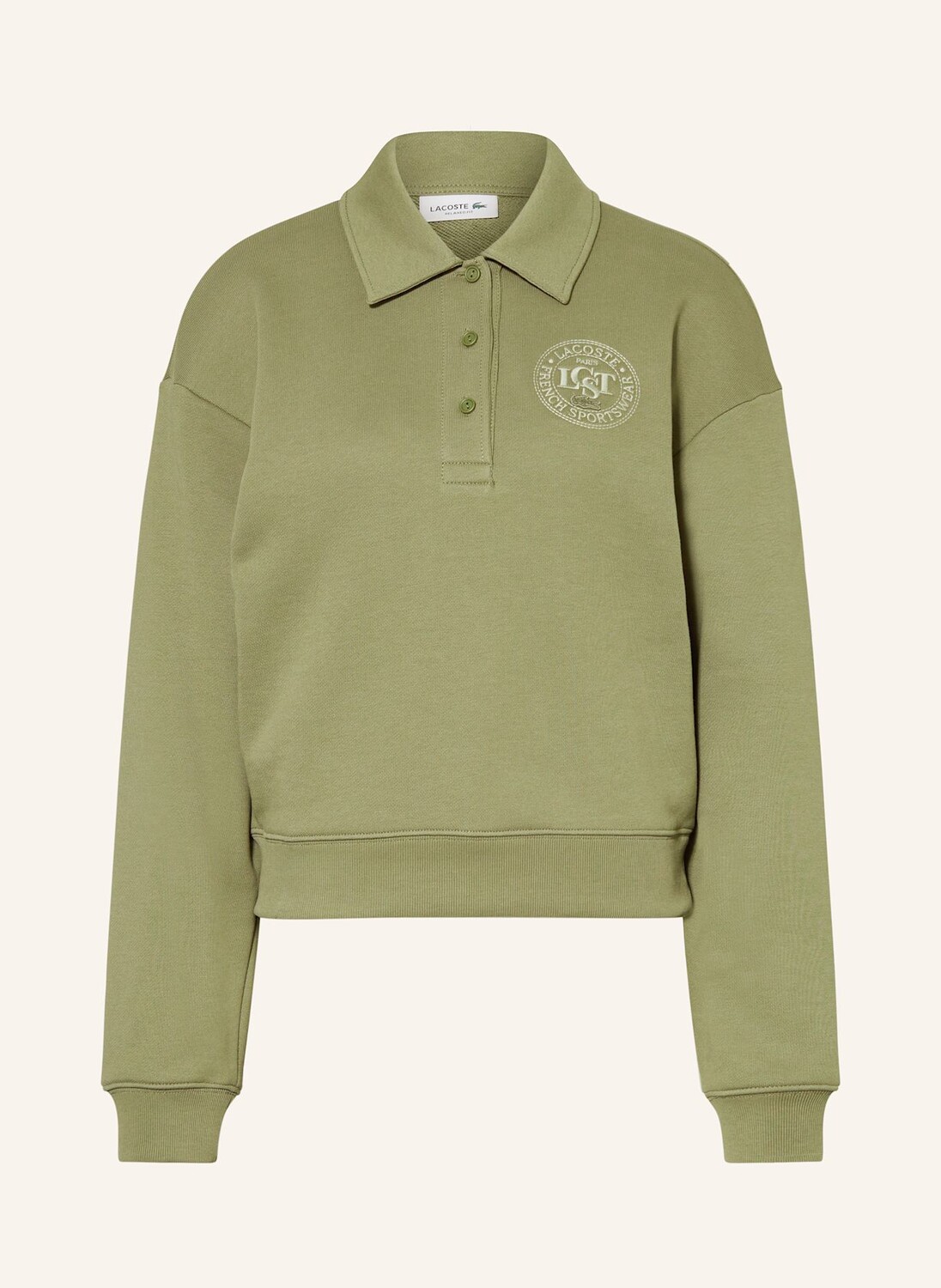 

Толстовка LACOSTE, оливковый
