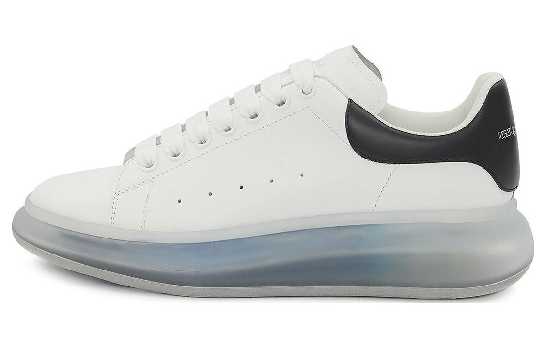 Кроссовки Alexander McQueen Oversized Clear Sole, белый / темно-синий