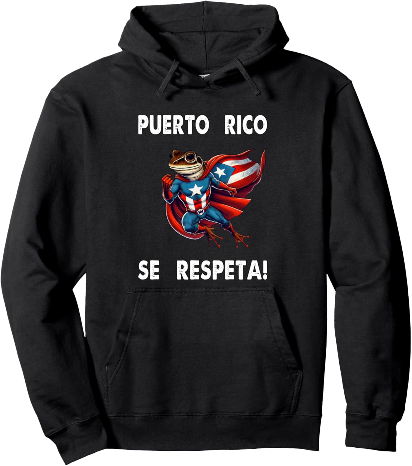 

Пуэрто-Рико Se Lepeta Koki Bolicua Флаг Супергероя Протест Толстовка Puerto Rico Se Respeta Collection, More Here, черный