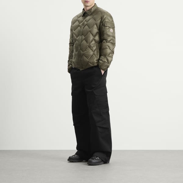 Рубашка-Куртка Moulleau из переработанной ткани рипстоп Moncler, зеленый — фото 4
