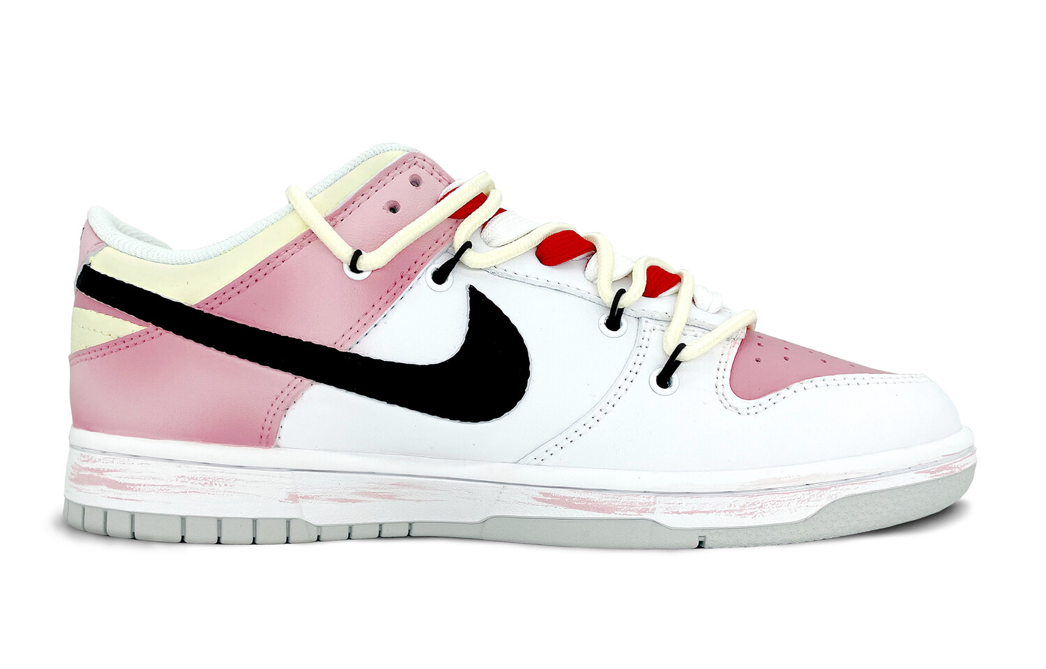 

Кроссовки Nike Dunk Skateboard Shoes Women's Low-Top Pink/White, Розовый, Кроссовки Nike Dunk Skateboard Shoes Women's Low-Top Pink/White
