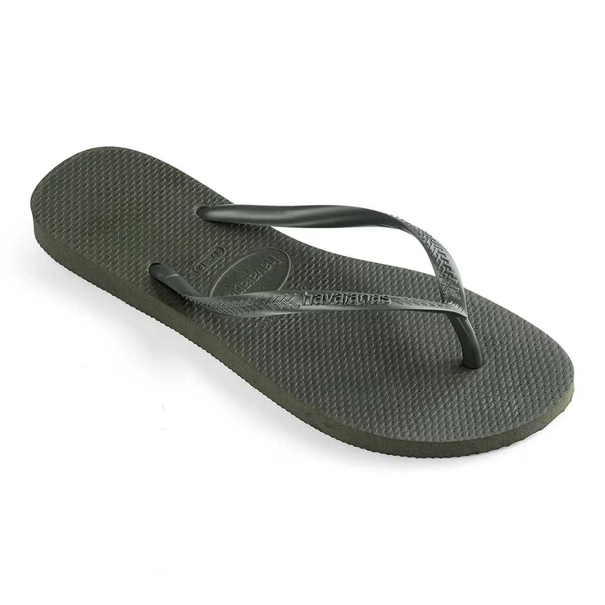 Женские тонкие шлепанцы Havaianas для ванны, зеленый — фото 2