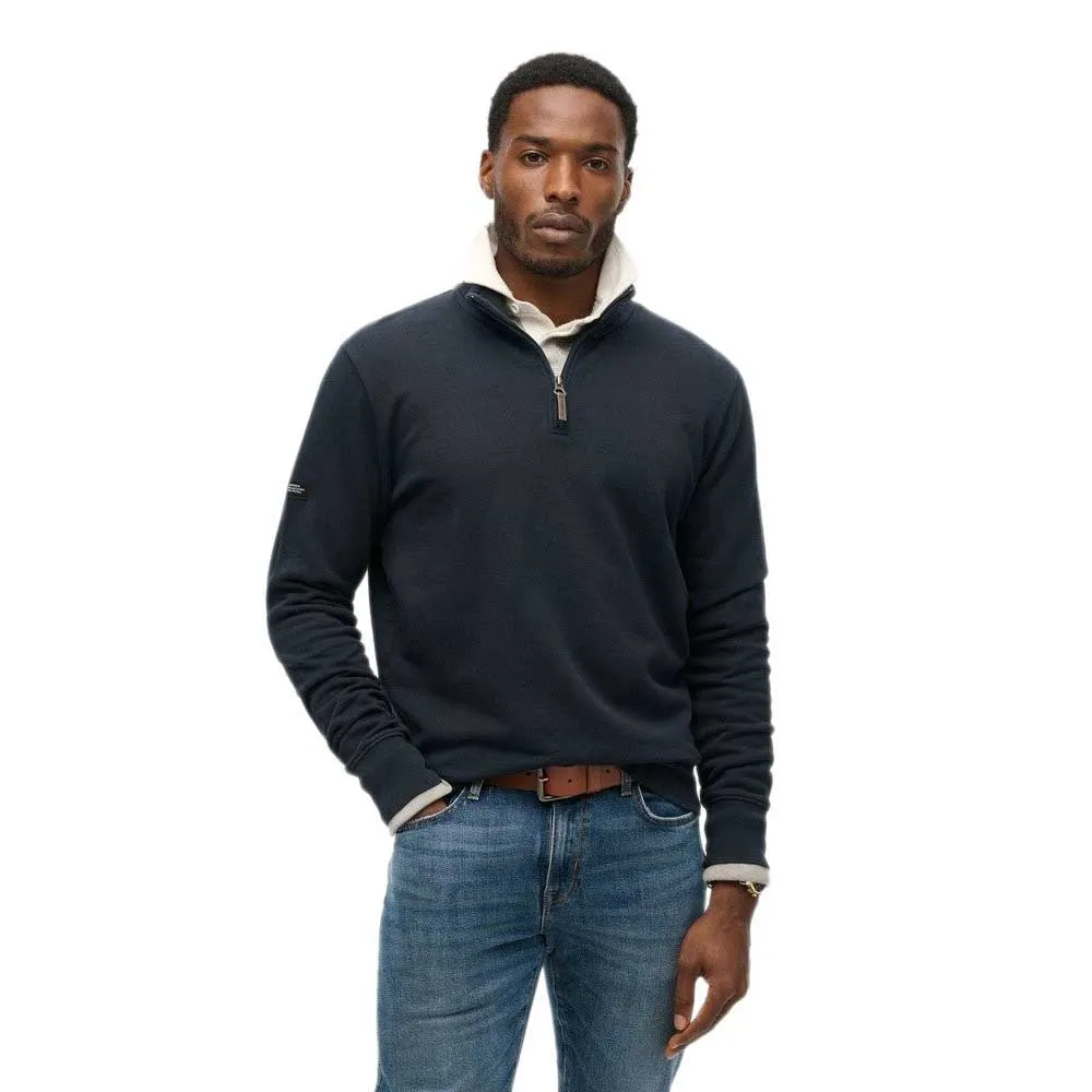 

Свитер Superdry Core Logo Henley half zip, синий