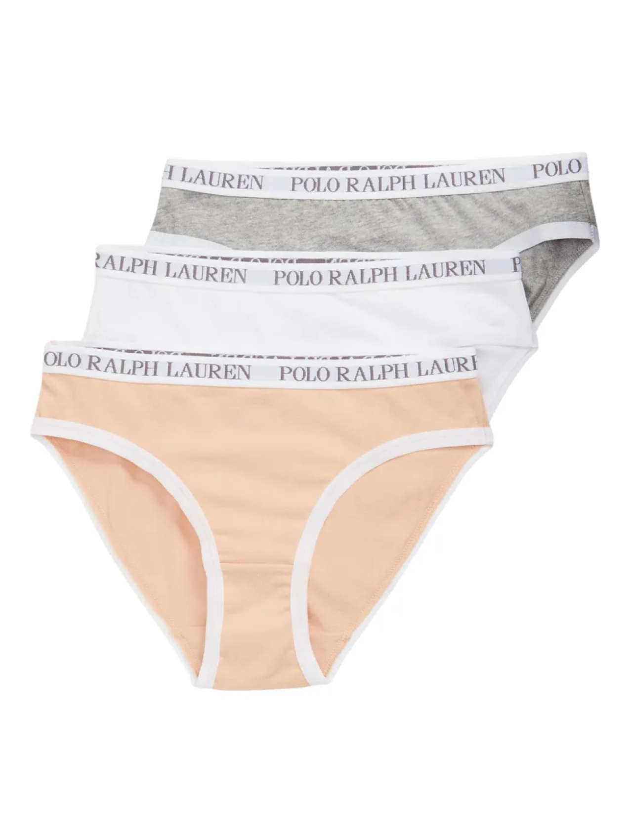 

POLO RALPH LAUREN KIDS комплект трусов с логотипом и поясом, серый